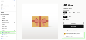 subscription app widget